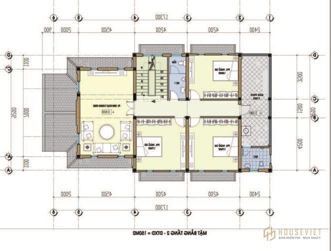 9 mẫu biệt thự 2 tầng 5 phòng ngủ đẹp nhất 2022