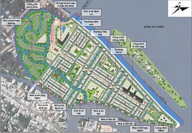 Vĩnh Long: Quy hoạch chi tiết 1/500 Khu đô thị Cồn Chim với resort, khách sạn, cáp treo