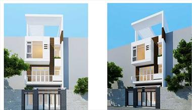 Những mẫu nhà phố 1 trệt 2 lầu sân thượng đẹp nhất năm 2022