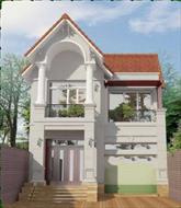 Mẫu biệt thự 2 tầng diện tích 80m2 mái thái đẹp