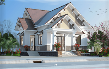 Mẫu biệt thự 1 tầng 3 phòng ngủ đẹp (Ưu nhược điểm)