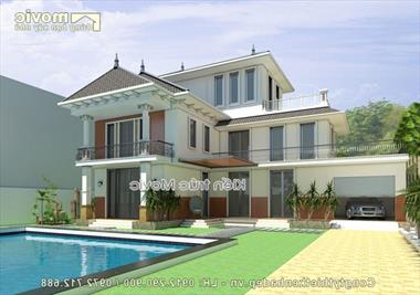 Nhà biệt thự hiện đại 3 tầng - MB1515