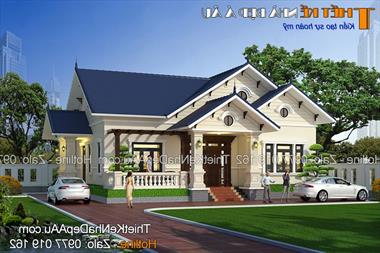 Vẻ đẹp của ngôi biệt thự vườn 1 tầng phong cách Châu Âu