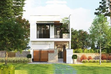 Mẫu Thiết Kế Nhà 6x10m 2 Tầng Phong Cách Xanh Hiện Đại