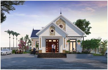 Mẫu nhà cấp 4 mái thái 100m2 đẹp mê hồn