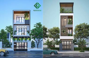 Xu hướng thiết kế nhà phố 5 × 20 theo phong cách hiện đại, sang trọng