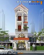 Mẫu nhà phố đẹp 3 tầng diện tích 80m2 thiết kế 4 phòng ngủ