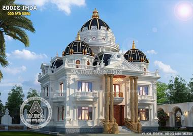 Biệt thự tân cổ điển 3 tầng 1 tum sang trọng đẳng cấp - ACHI 31005