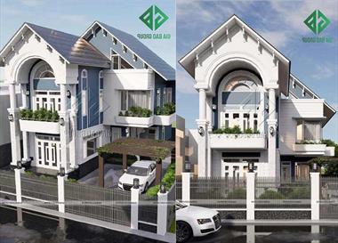 Kiến trúc nhà mái thái 2 tầng đẹp, hiện đại và sang trọng tại Vũng Tàu