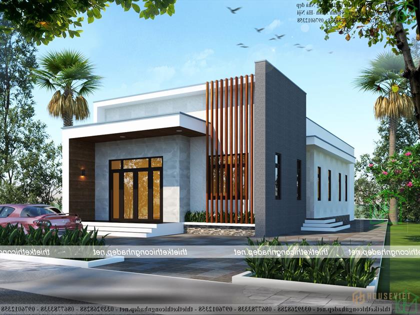 Mẫu nhà cấp 4 9x18m tại Hải Phòng NDNC4162