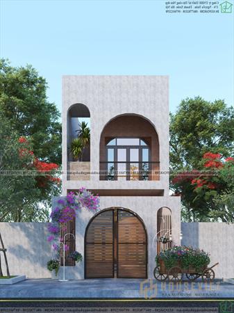 Mẫu thiết kế nhà ống 2 tầng 5x11m NDNP2T27