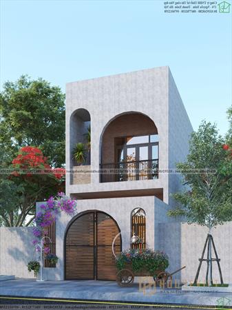 Mẫu thiết kế nhà ống 2 tầng 5x11m NDNP2T27