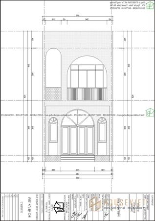Bản vẽ thiết kế nhà 2 tầng 5x11m NDNP2T27