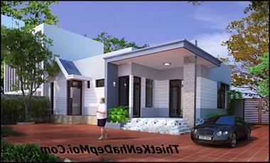 Kinh nghiệm xây nhà 1 tầng mái bằng hiện đại ở nông thôn giá rẻ 2022