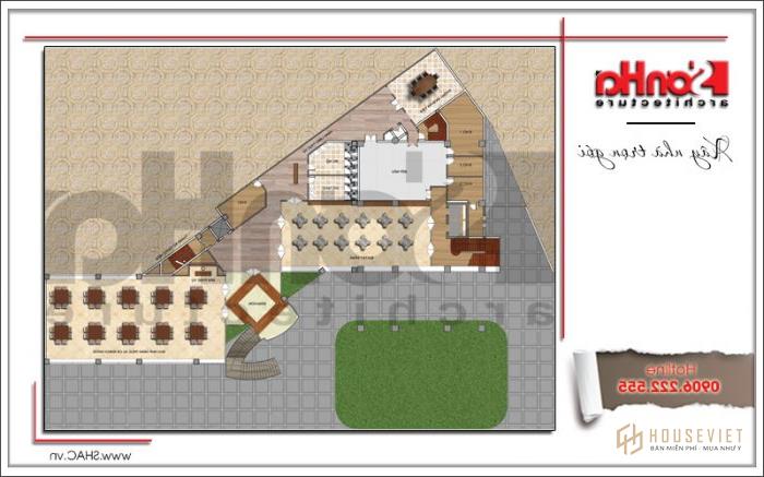 Thiết kế cải tạo khách sạn 3 sao tiêu chuẩn quốc tế Vân Hải tại Quảng Ninh - SH KS 0046 18 Bản vẽ mặt bằng công năng tầng 2 khách sạn 3 sao tiêu chuẩn quốc tế Vân Hải