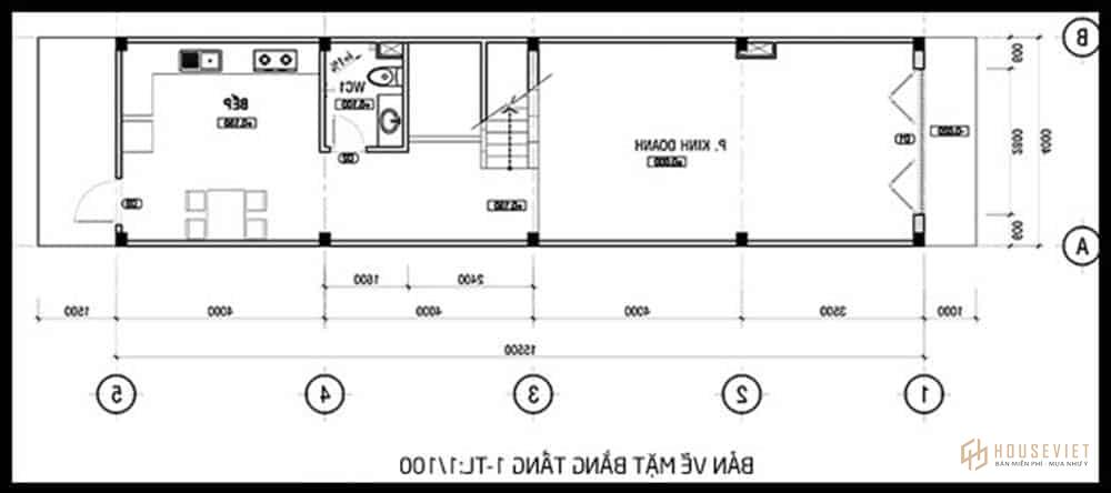 Mặt bằng công năng 1 Mặt bằng công năng 1