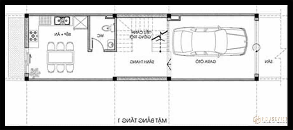 Mặt bằng công năng 1 Mặt bằng công năng 1