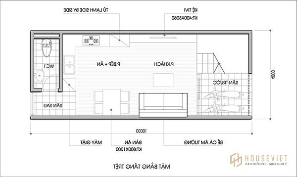 Hoàn thiện bản vẽ thiết kế nhà 2 tầng