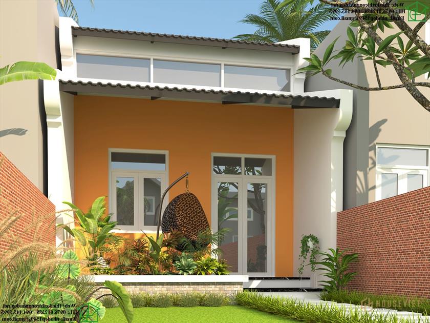 Mẫu nhà ống cấp 4 đẹp NDNC4117