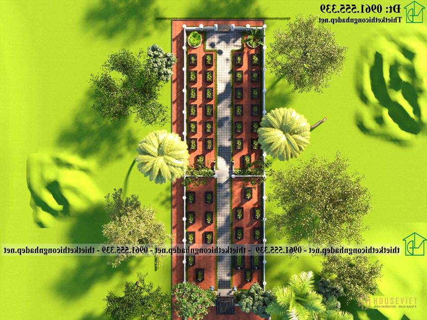 Phối cảnh tổng thể của lăng NDNTH28