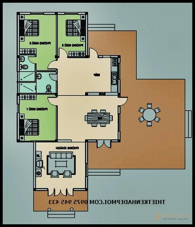 bản vẽ thiết kế nhà cấp 4 có gác lửng