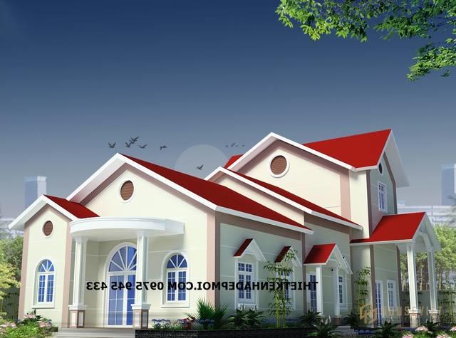 cac mau nha cap 4 dep o nong thon co gac lung