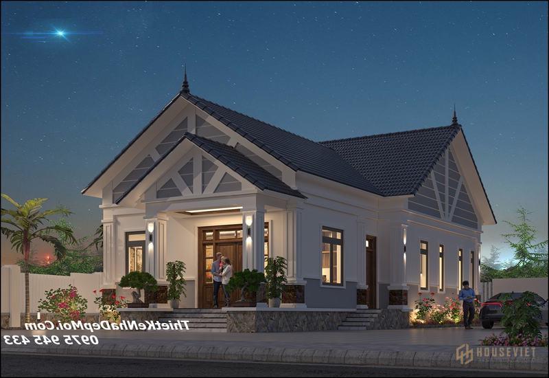 nhà trệt mái thái