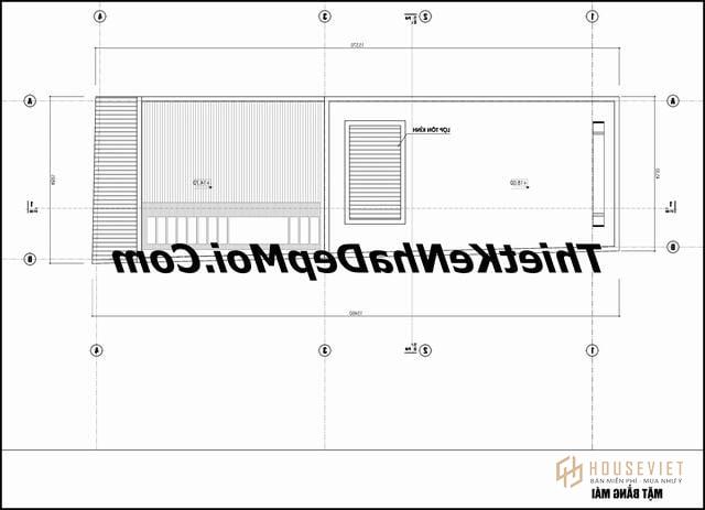 Mẫu nhà ống 5 tầng mặt tiền 4,5m.  mặt tiền