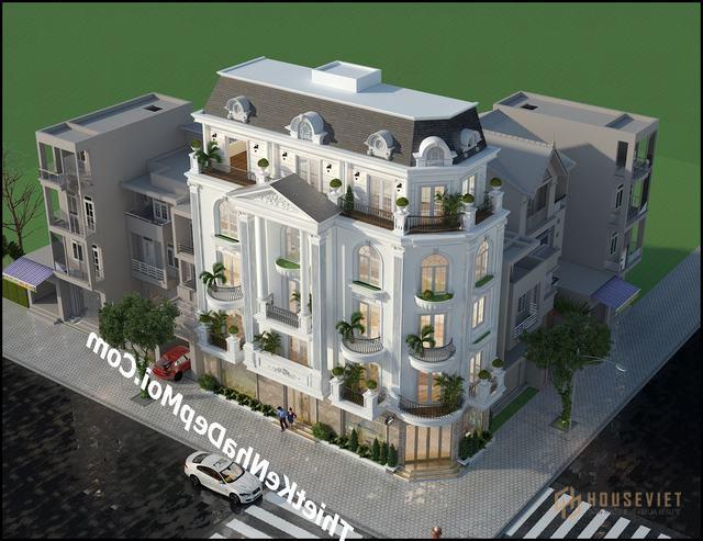 Nhà phố đẹp 2 mặt tiền 5 tầng