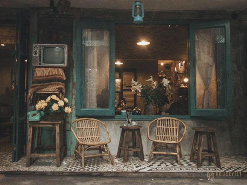 Tái hiện hình ảnh mái hiên quán cafe