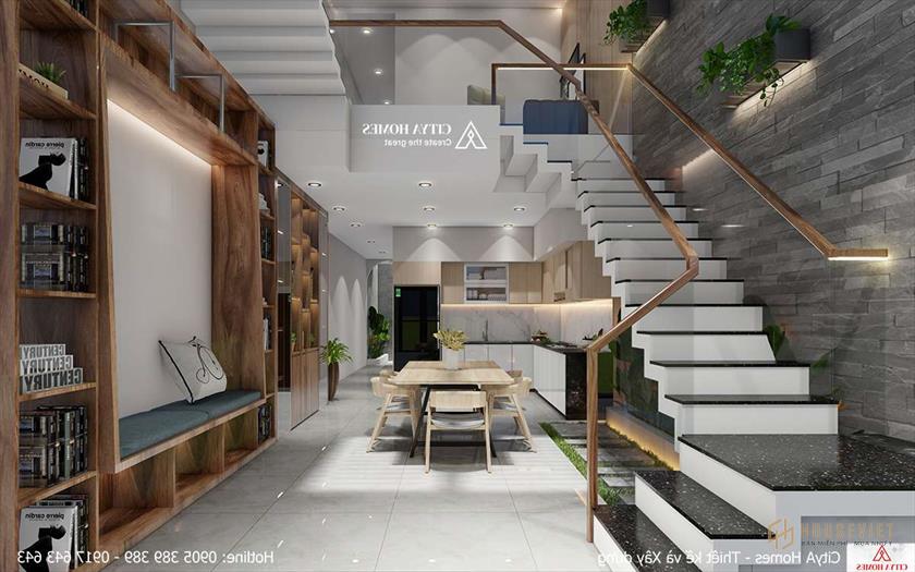 Phòng Bếp Có Diện Tích Rất Lớn, Kết Hợp Nhiều Công Năng Tiện Ích Cùng Nhau.