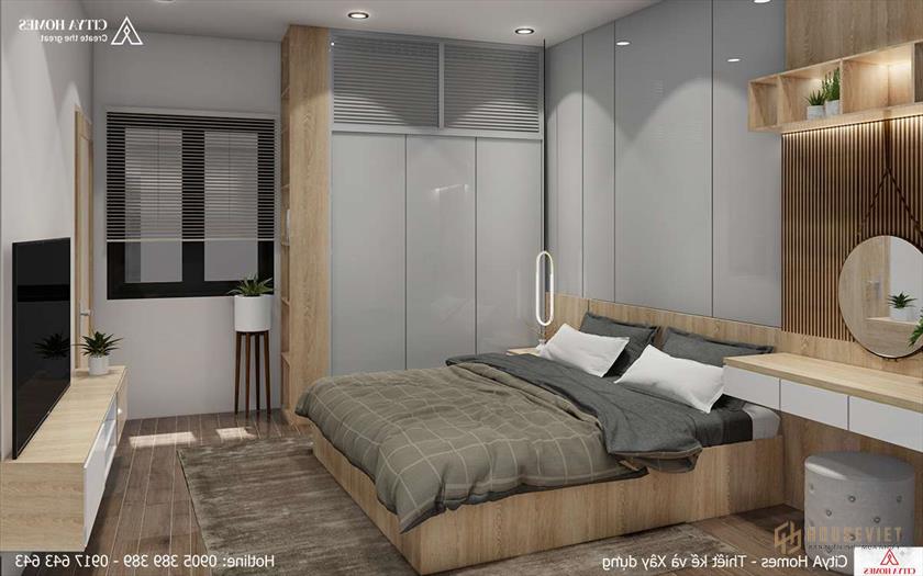 Cảnh quan Phòng ngủ rất thoáng mát, mang lại cảm giác thoải mái và tiện nghi