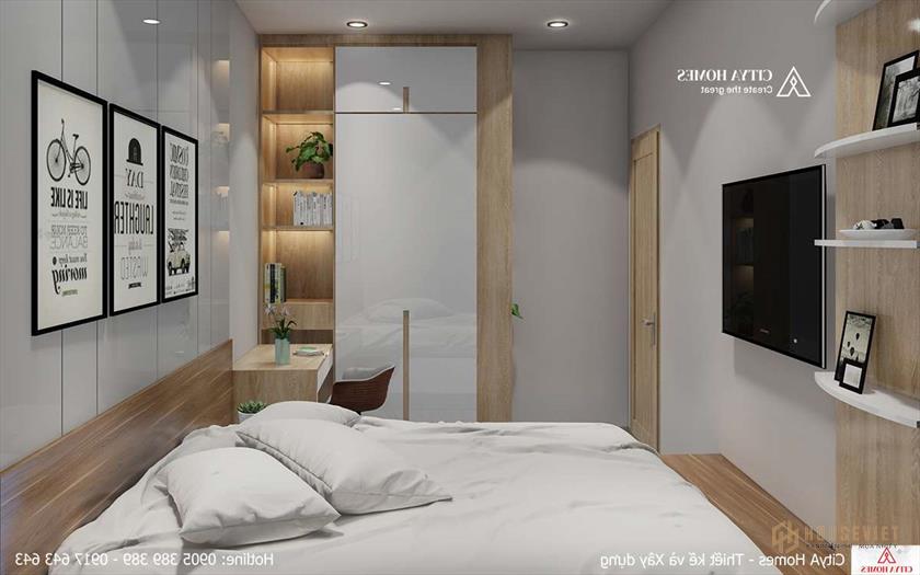 Phòng Ngủ Có Diện Tích Nhỏ Nhưng Rất Gọn Gàng Và Ngăn Nắp.