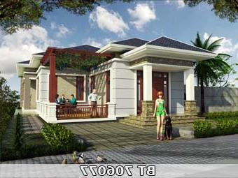 Mẫu thiết kế nhà 10x18m 1 lầu BT706077