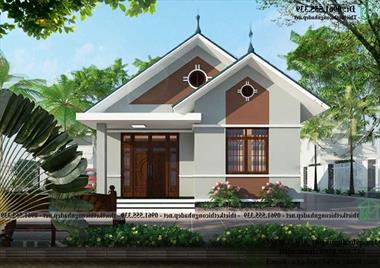 Mẫu nhà cấp 4 đẹp 9x16m 3 phòng ngủ tại Hà Nội NDNC481