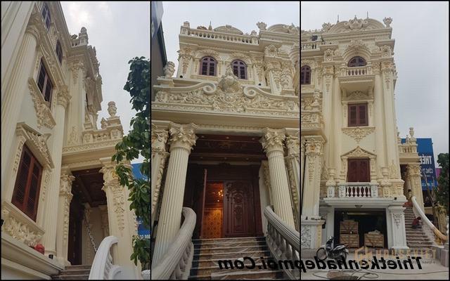 Mẫu biệt thự cổ điển Pháp 4 tầng mặt tiền 11m