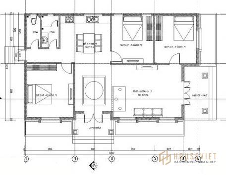 mẫu nhà cấp 4 9x14m