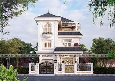 Biệt thự 3 tầng tân cổ điển 9x12m tráng lệ tại Vĩnh Phúc BT3T017