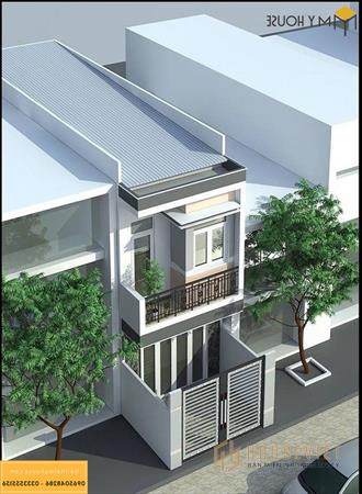 Mẫu kiến trúc nhà 2 tầng mặt tiền 7m đẹp hiện đại