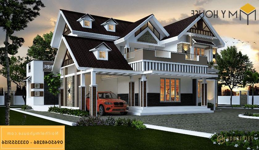 Mẫu nhà mặt tiền 7m được thiết kế vô cùng ấn tượng