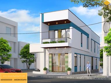 27 Mẫu nhà 7m 2 tầng đẹp - Phối cảnh & Bản vẽ 3D 2022
