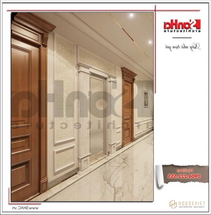 Mẫu thiết kế khách sạn 3 sao cổ điển đẹp tại Quảng Ninh - SH KS 0037 36 Thiết kế hành lang khách sạn tại Quảng Ninh sh ks 0037