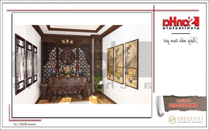 Mẫu thiết kế khách sạn 3 sao cổ điển đẹp tại Quảng Ninh - SH KS 0037 45 Thiết kế phòng thờ khách sạn tại Quảng Ninh sh ks 0037