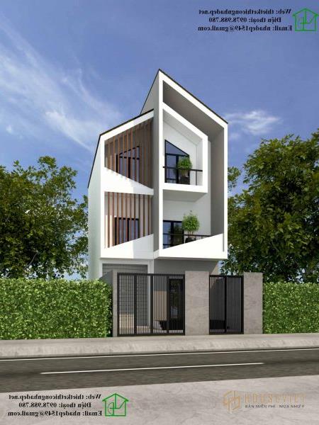 nhà phố đẹp 3 tầng 7x11m