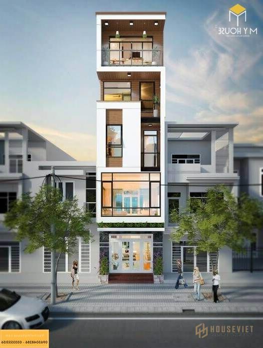 Nhà mặt tiền không ban công _ Mẫu 7