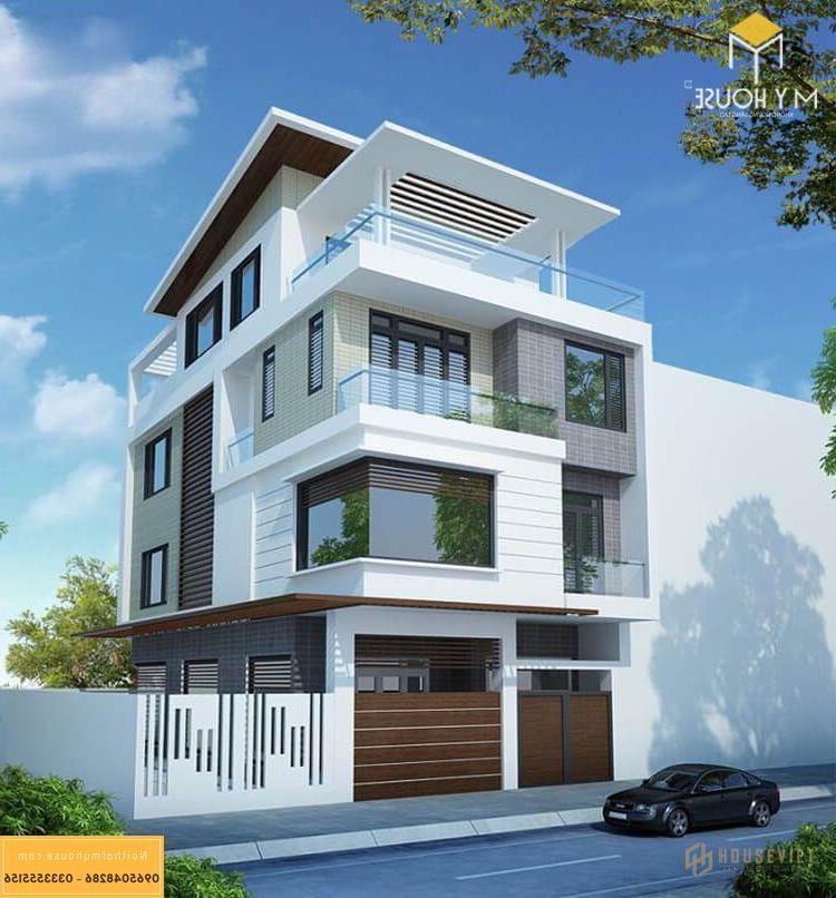 Mẫu nhà 3 tầng không ban công đẹp