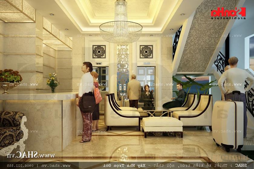Quầy lễ tân khách sạn Thiết kế quầy lễ tân