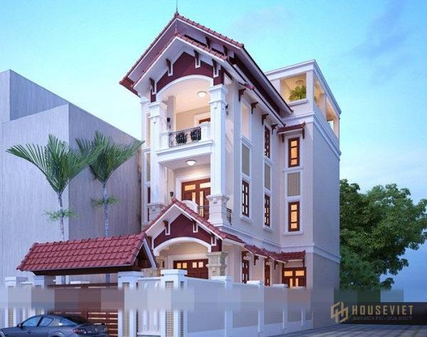 Nhà phố 3 tầng mái thái đẹp