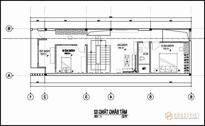 Thiết kế nhà 2 tầng 85m2