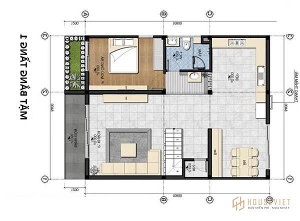 Thiết kế nhà 2 tầng 85m2